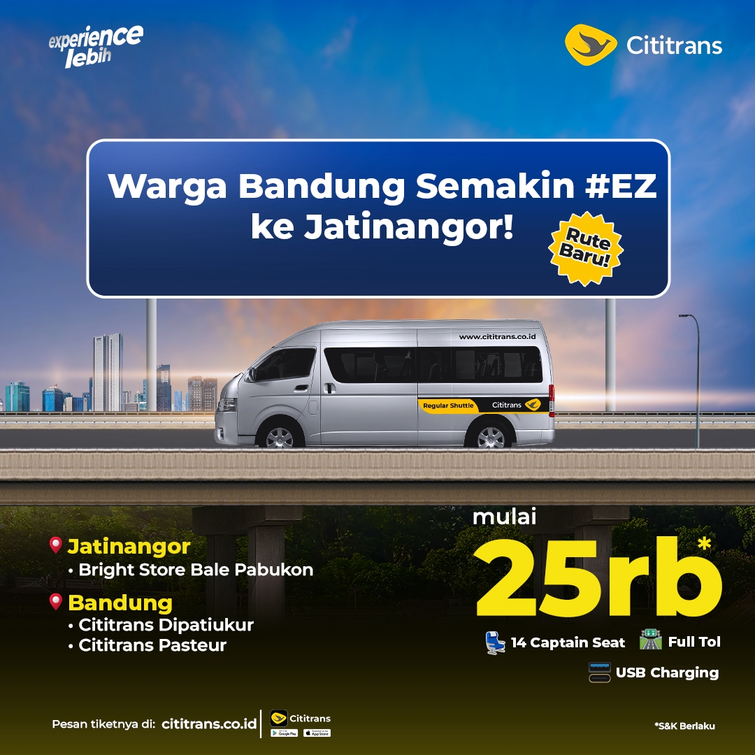 #EZ Trip from Bandung to Jatinangor Starting at Just 25K