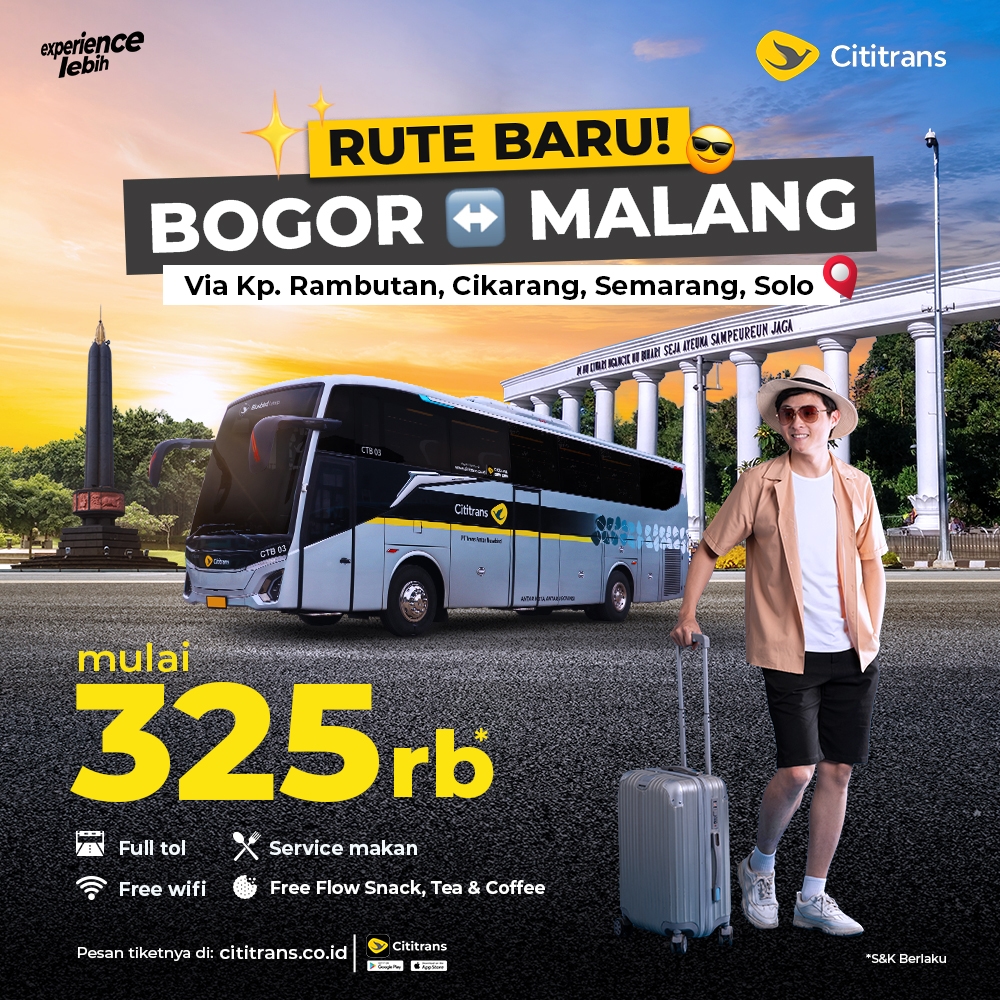 Baru! Bogor ke Malang dengan Cititrans Busline