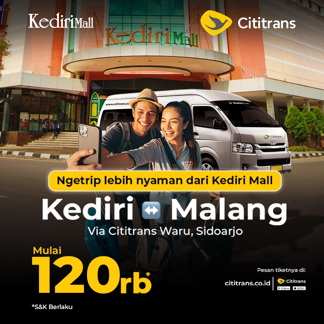 Kediri to Malang Starting from Rp120.000!