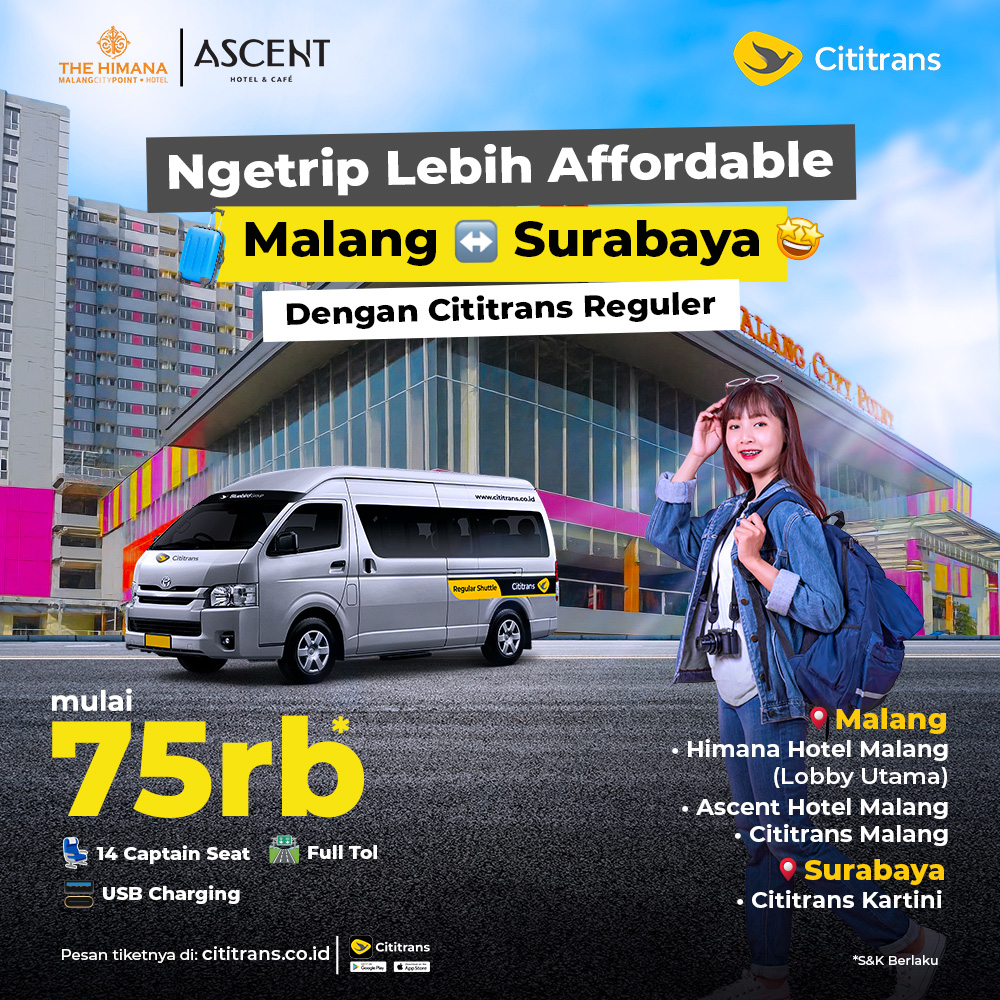 Malang ke Surabaya Mulai 75ribuan