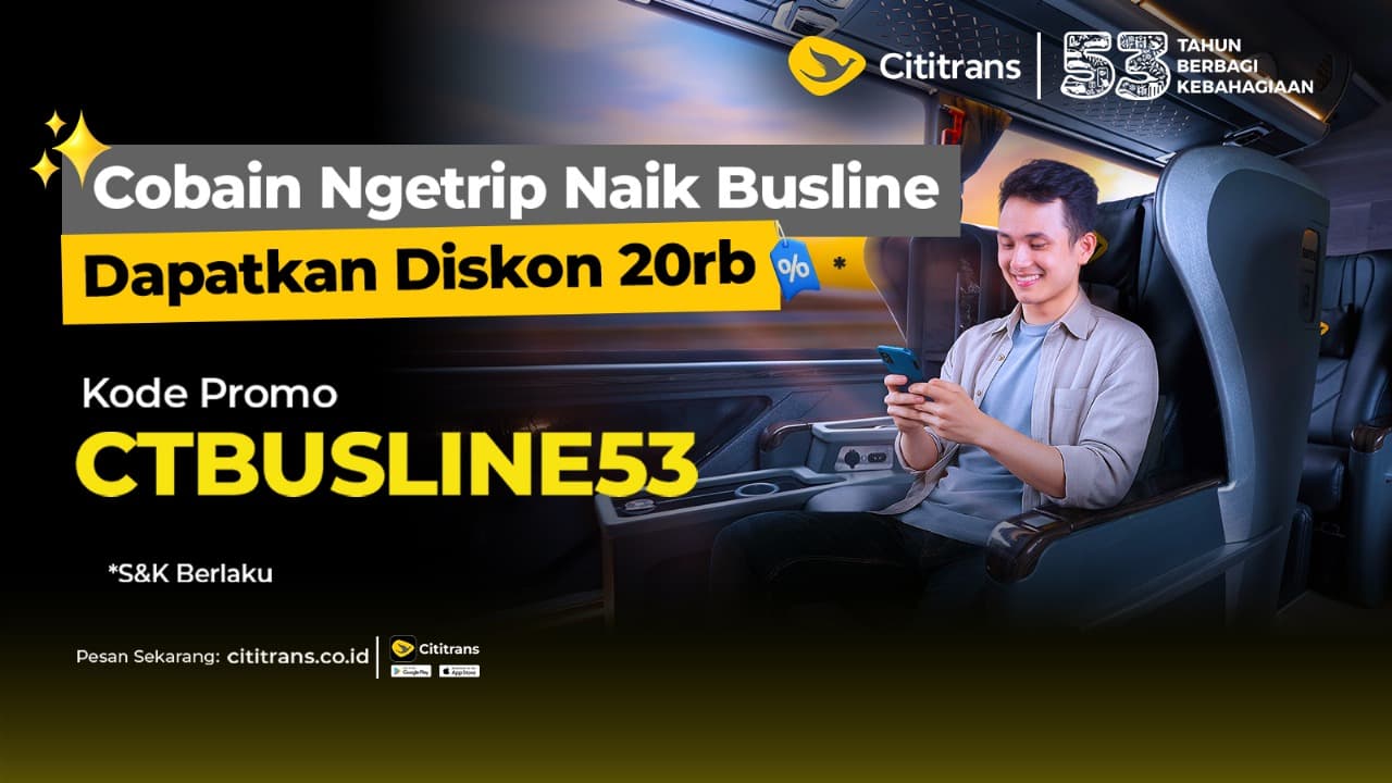 Get up to 20K discount using CTBUSLINE53 code