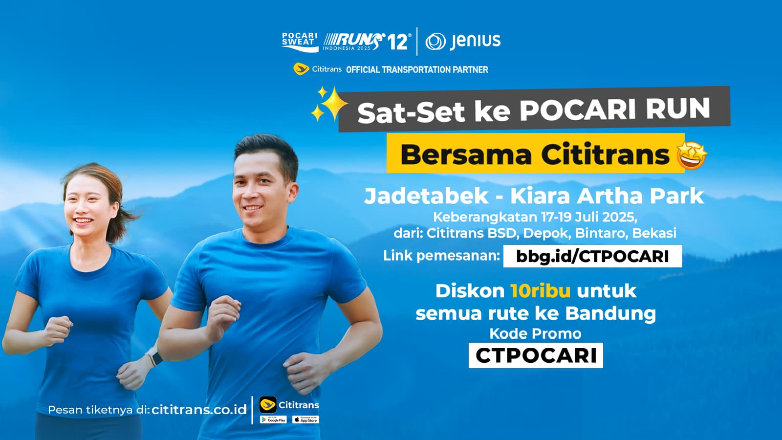 Sat-Set ke Pocari Run 2025 di Bandung dengan Cititrans!