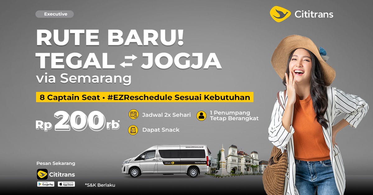 New Route! Tegal - Yogyakarta