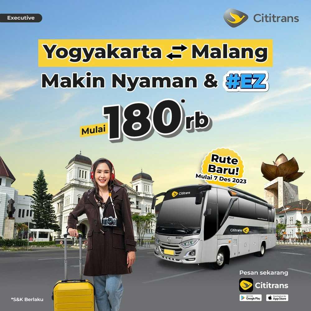 New Route Malang - Yogyakarta
