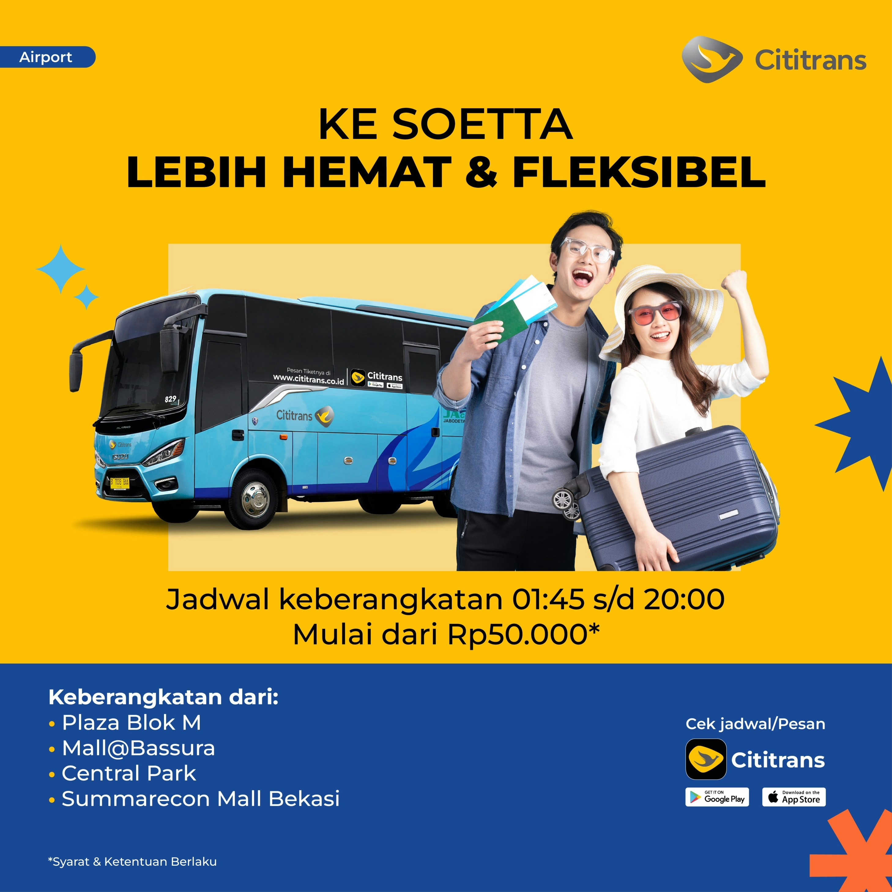 Cititrans Airport Shuttle dari Jakarta & Bekasi